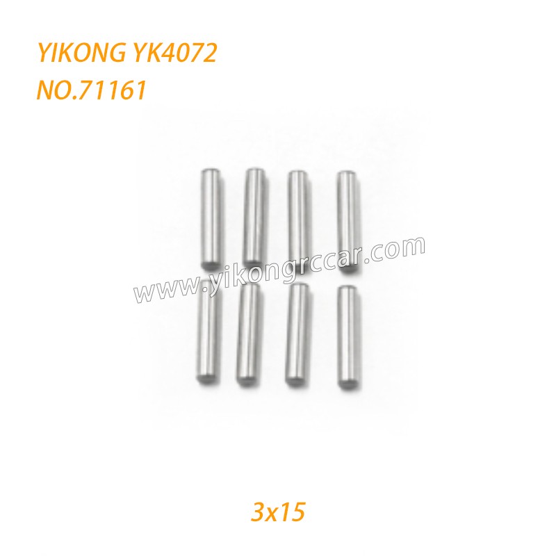 YIKONG YK4072 DF7 RC Short Truck Parts Pins (3x15) 71161 YIKONG YK4072 DF7 RC Short Truck Parts Pins (3x15) 71161