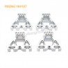 YIKONG YK4107 Upgrade Parts Front and rear shock mounts Silver