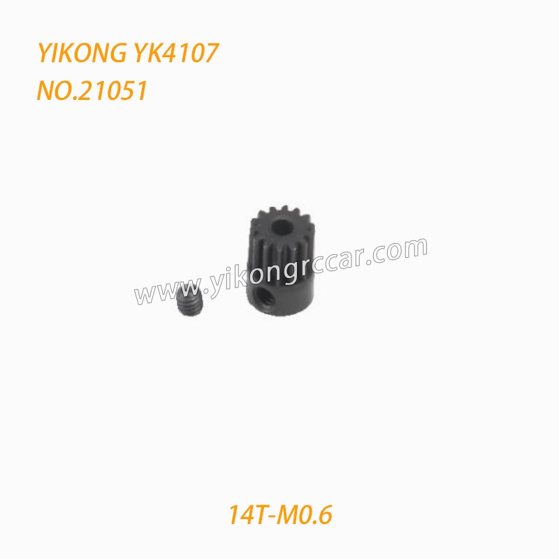 YIKONG YK4107 Climbing RC Car Parts Motor Tooth (14T-M0.6) 21051 YIKONG YK4107 Climbing RC Car Parts Motor Tooth (14T-M0.6) 21051