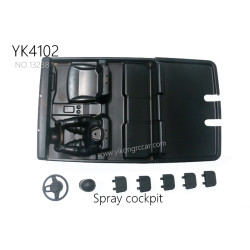 YIKONG YK4102 RC Truck Parts Spray cockpit 13238