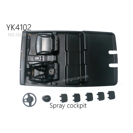 YIKONG YK4102 RC Truck Parts Spray cockpit 13238