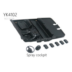 YIKONG YK4102 RC Truck Parts Spray cockpit 13238