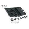 YIKONG YK4102 RC Truck Parts Spray cockpit 13238