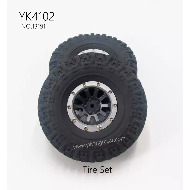 YIKONG YK4102 RC Truck Parts Tire Set 13191 YIKONG YK4102 RC Truck Parts Tire Set 13191