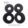 YIKONG YK4102 RC Truck Parts tire (Sponge insert) 13192