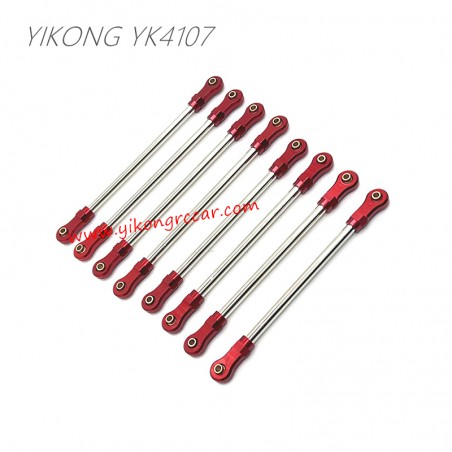 YIKONG YK4107 Upgrade Parts Chassis Adjustable Tie Rods Red