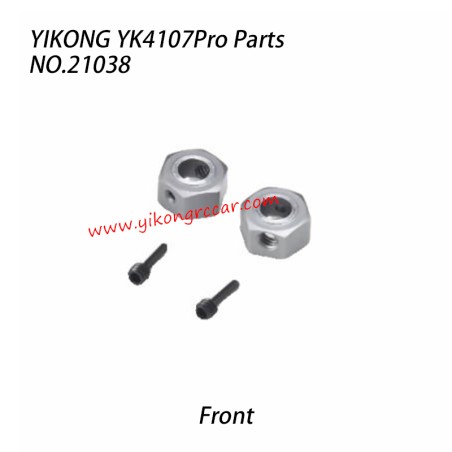 YIKONG YK4107Pro RC Crawler Parts Hexagon Wheel Seat (Front) 21038