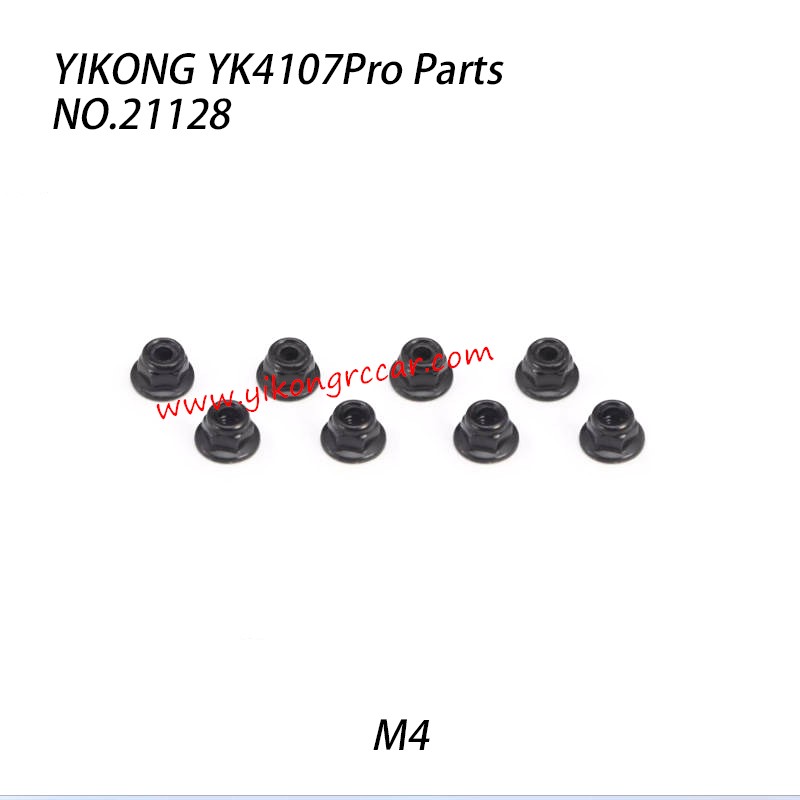 YIKONG YK4107Pro RC Truck Parts M4 Flange Nuts 21128 YIKONG YK4107Pro RC Truck Parts M4 Flange Nuts 21128