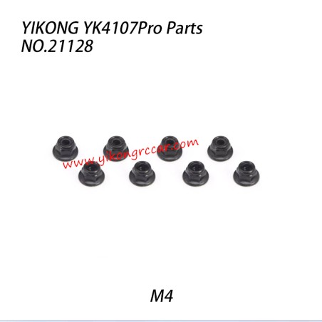 YIKONG YK4107Pro RC Truck Parts M4 Flange Nuts 21128