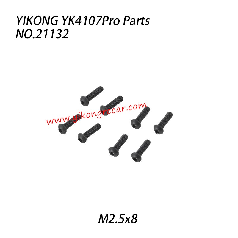 YIKONG YK4107Pro Parts Pan Head Hex Socket Screws M2.5x8 21132 YIKONG YK4107Pro Parts Pan Head Hex Socket Screws M2.5x8 21132