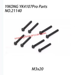 YIKONG YK4107Pro Parts  Pan Head Hex Socket Screws (M3x20) 21140