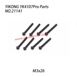 YIKONG YK4107Pro Parts Pan Head Hex Socket Screws (M3x26) 21141