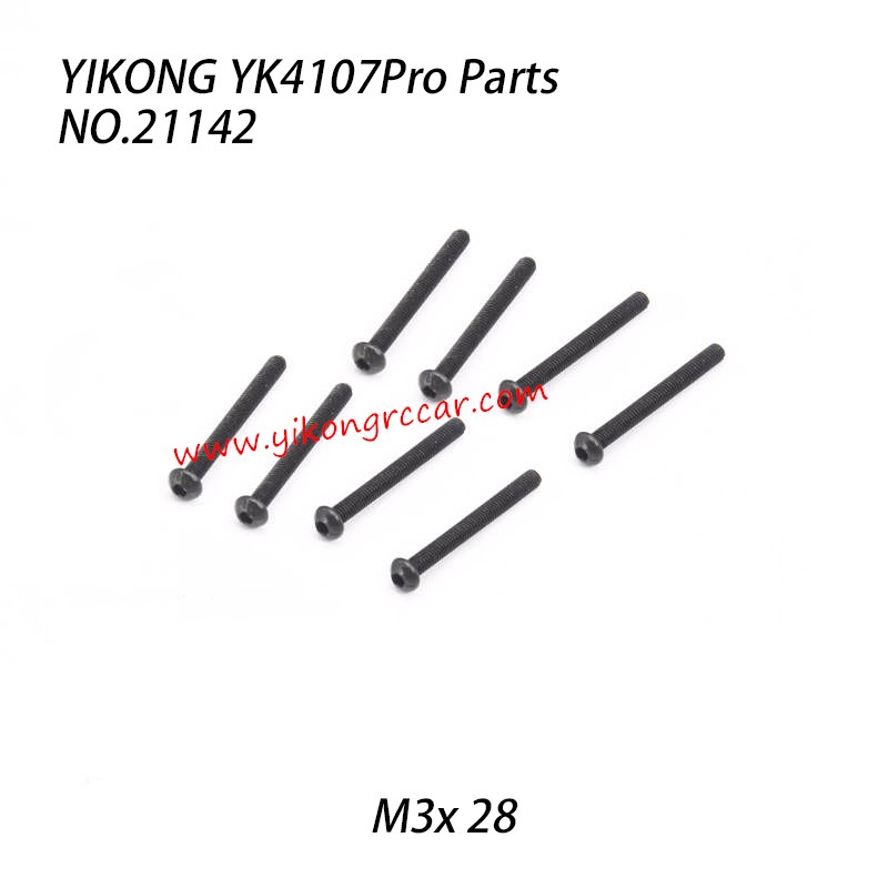 YIKONG YK4107Pro Parts Pan Head Hex Socket Screws (M3x28) 21142 YIKONG YK4107Pro Parts Pan Head Hex Socket Screws (M3x28) 21142