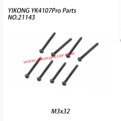 YIKONG YK4107Pro Parts Pan Head Hex Socket Screws (M3x32) 21143