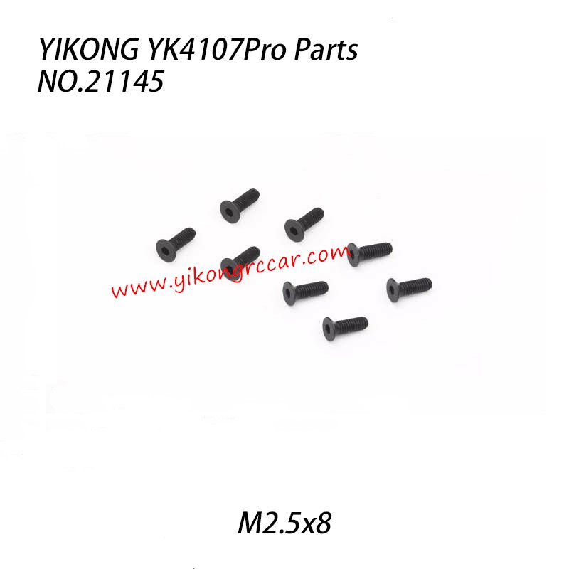 YIKONG YK4107Pro Parts Flat Head Socket Screw (M2.5x8) 21145 YIKONG YK4107Pro Parts Flat Head Socket Screw (M2.5x8) 21145
