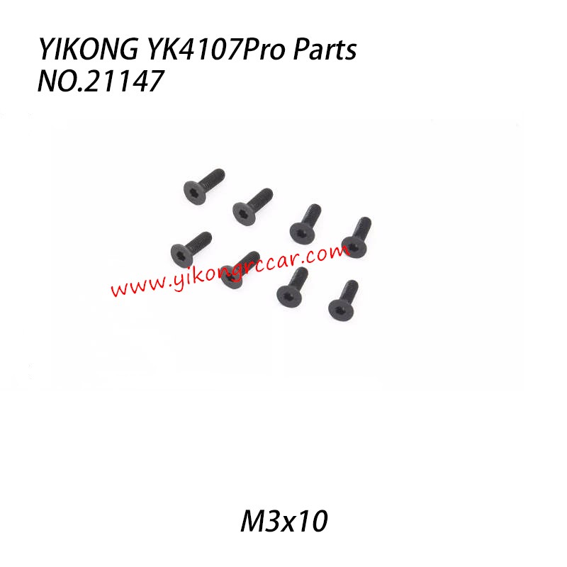 YIKONG YK4107Pro Parts Flat Head Socket Screw (M3x10) 21147 YIKONG YK4107Pro Parts Flat Head Socket Screw (M3x10) 21147