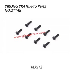 YIKONG YK4107Pro Parts Flat Head Socket Screw (M3x12) 21148
