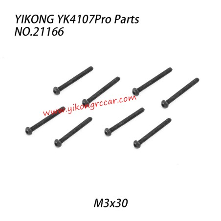 YIKONG YK4107Pro Parts Pan Head Hex Socket Screws M3x30 21166