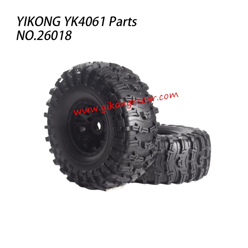 YIKONG YK4061 RC Crawler Parts Tire Assembly 26018 YIKONG YK4061 RC Crawler Parts Tire Assembly 26018