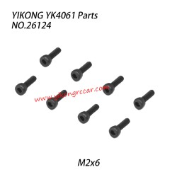 YIKONG YK4061 Parts Cup head hexagon socket screw M2x6 26124