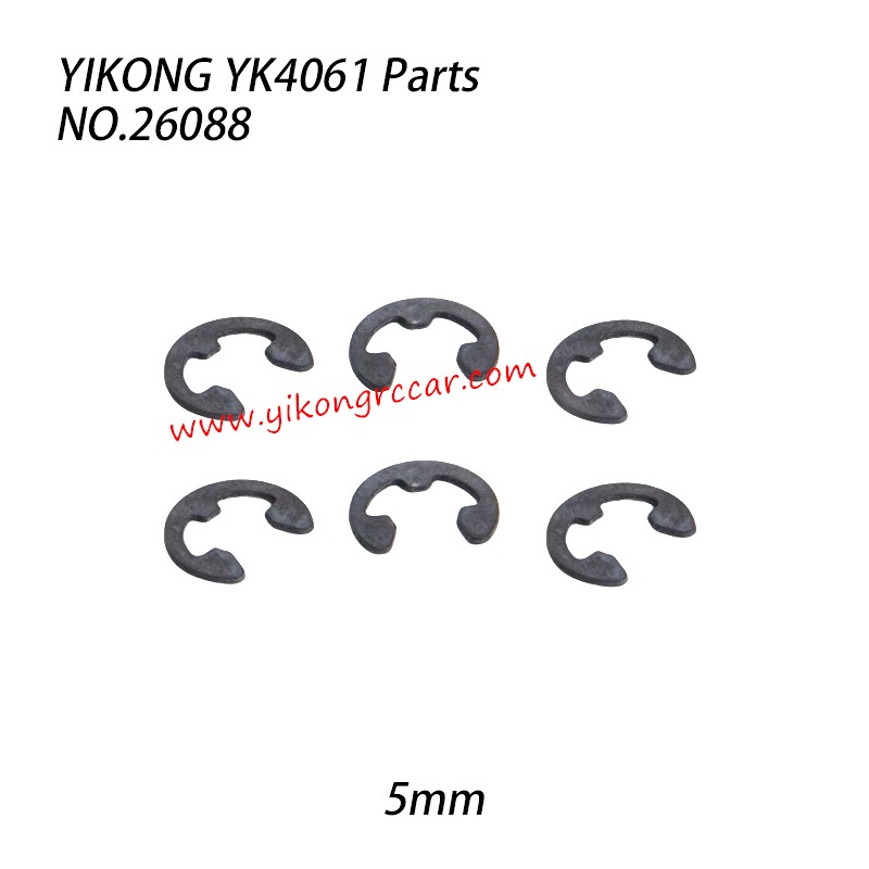 YIKONG YK4061 RC Crawler Parts E-type ring clip 5mm 26088 YIKONG YK4061 RC Crawler Parts E-type ring clip 5mm 26088