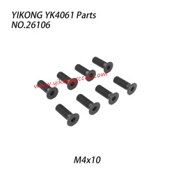 YIKONG YK4061 Parts Flat-head hex socket screw M4x10 26106