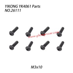YIKONG YK4061 Parts Pan-head hex socket screw M3x10 26111
