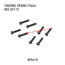 YIKONG YK4061 Parts Pan-head hex socket screw M3x14 26113