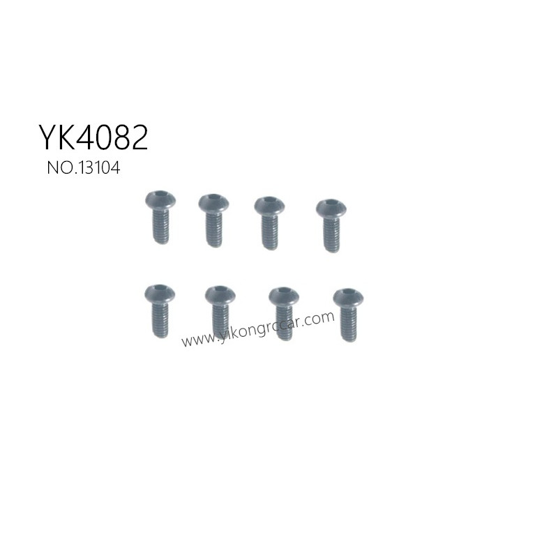 YIKONG YK4082 RC Crawler Parts flat head socket hexagon M2.5*6 13104 YIKONG YK4082 RC Crawler Parts flat head socket hexagon M2.5*6 13104