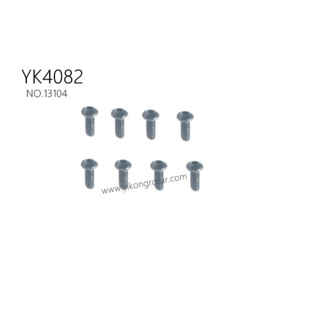 YIKONG YK4082 RC Crawler Parts flat head socket hexagon M2.5*6 13104