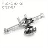 YIKONG YK4106 Pro Upgrade Parts Metal Rear Axle QT22142A silver split