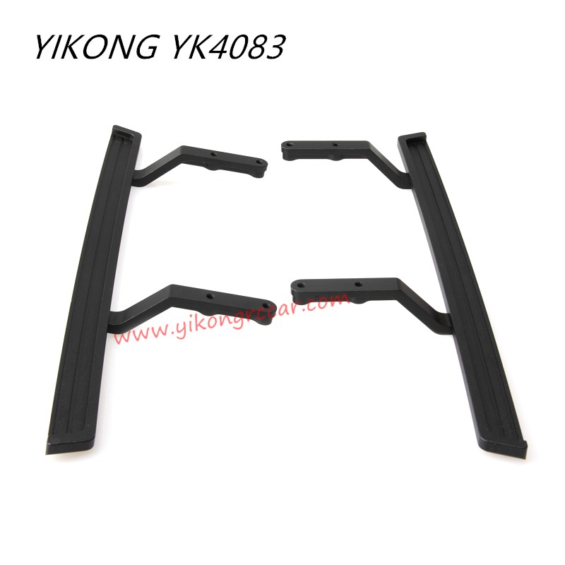 YIKONG YK4083 RC Truck Upgrade Parts CNC Metal Foot Pedals black YIKONG YK4083 RC Truck Upgrade Parts CNC Metal Foot Pedals black