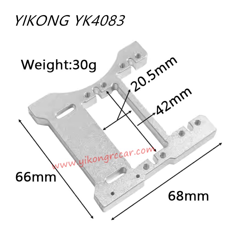 YIKONG YK4083V3 RC Crawler Upgrade Parts Servo Mount silver YIKONG YK4083V3 RC Crawler Upgrade Parts Servo Mount silver