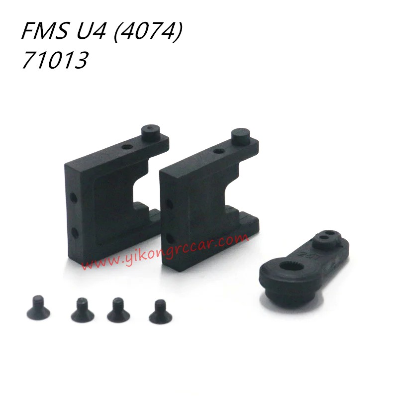 FMS U4 10702 (4074) Parts Servo Mount For 25kg APSC71013 FMS U4 10702 (4074) Parts Servo Mount For 25kg APSC71013