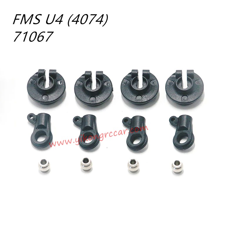 FMS 10702 (4074) RC Truck Parts Shock Rod End And Spring Cups APSC71067 FMS 10702 (4074) RC Truck Parts Shock Rod End And Spring Cups APSC71067