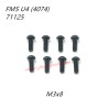 FMS 10702 (4074) RC Truck Parts Button Head Screws M3x8 APSC71125