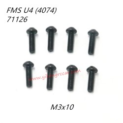 FMS 10702 (4074) RC Truck Parts Button Head Screws M3x10 APSC71126