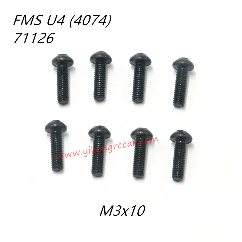FMS 10702 (4074) RC Truck Parts Button Head Screws M3x10 APSC71126 FMS 10702 (4074) RC Truck Parts Button Head Screws M3x10 APSC71126