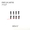 FMS 10702 (4074) RC Truck Parts Button Head Screws M3x12 APSC71127