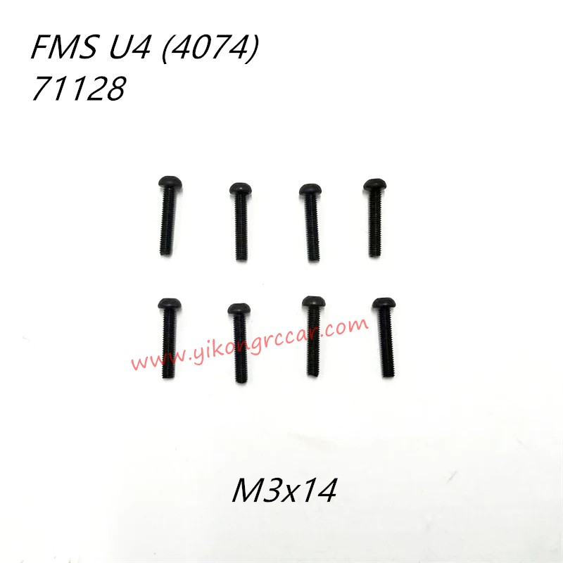 FMS 10702 (4074) RC Truck Parts Button Head Screws M3x14 APSC71128 FMS 10702 (4074) RC Truck Parts Button Head Screws M3x14 APSC71128