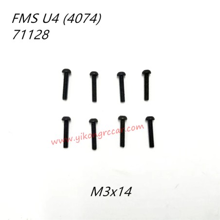 FMS 10702 (4074) RC Truck Parts Button Head Screws M3x14 APSC71128