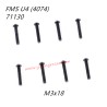 FMS 10702 (4074) 1/7 RC Car Parts Button Head Screws M3x18 APSC71130