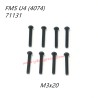 FMS 10702 (4074) 1/7 RC Car Parts Button Head Screws M3x20 APSC71131
