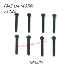 FMS 10702 (4074) 1/7 RC Car Parts Button Head Screws M3x22 APSC71132