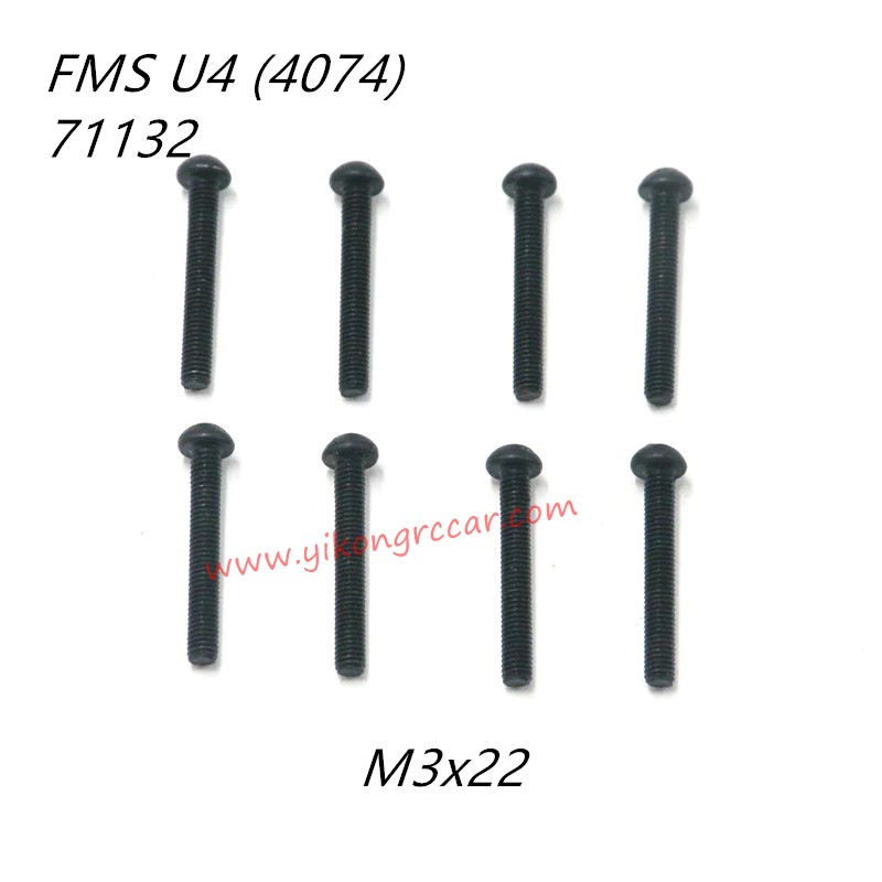 FMS 10702 (4074) 1/7 RC Car Parts Button Head Screws M3x22 APSC71132 FMS 10702 (4074) 1/7 RC Car Parts Button Head Screws M3x22 APSC71132