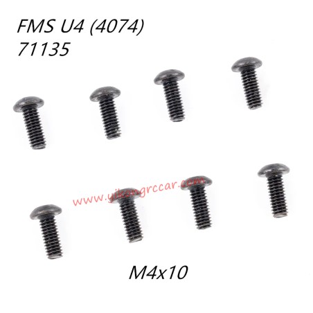 FMS 10702 (4074) 1/7 RC Car Parts Button Head Screws M4x10 APSC71135