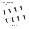 FMS 10702 (4074) 1/7 RC Car Parts Button Head Screws M4x12 APSC71136