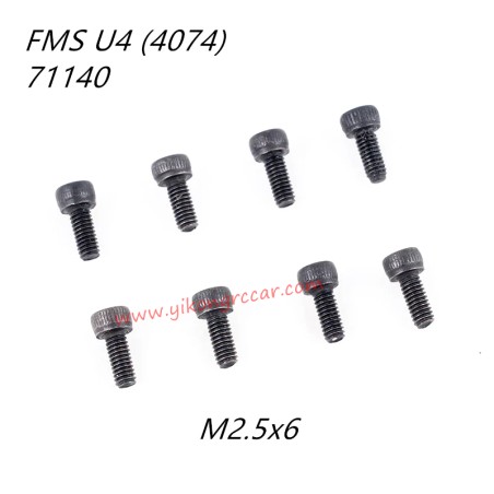 FMS 10702 (4074) 1/7 RC Car Parts Cap Head Screws M2.5x6 APSC71140