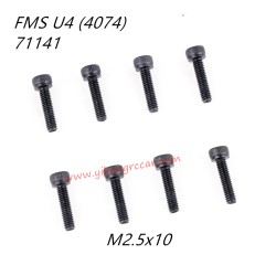FMS 10702 (4074) 1/7 RC Car Parts Cap Head Screws M2.5x10 APSC71141