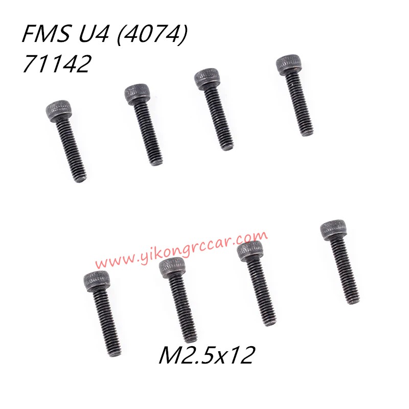 FMS 10702 (4074) 1/7 RC Car Parts Cap Head Screws M2.5x12 APSC71142 FMS 10702 (4074) 1/7 RC Car Parts Cap Head Screws M2.5x12 APSC71142